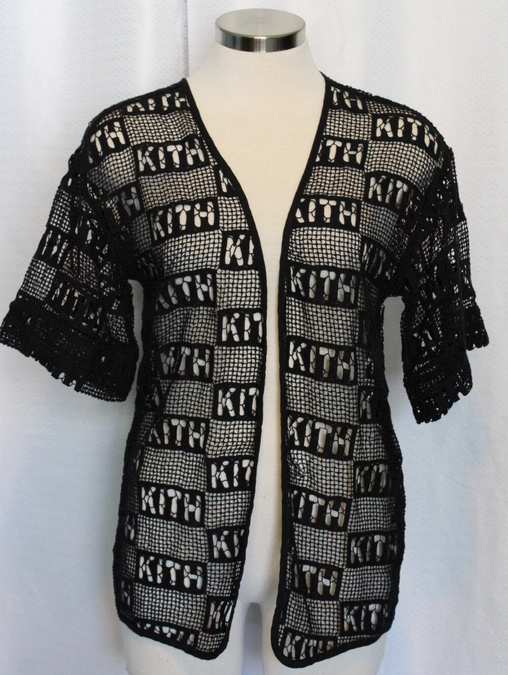 Kith Women's Jace Logo Lace Baseball Shirt Black Size XS - EUC